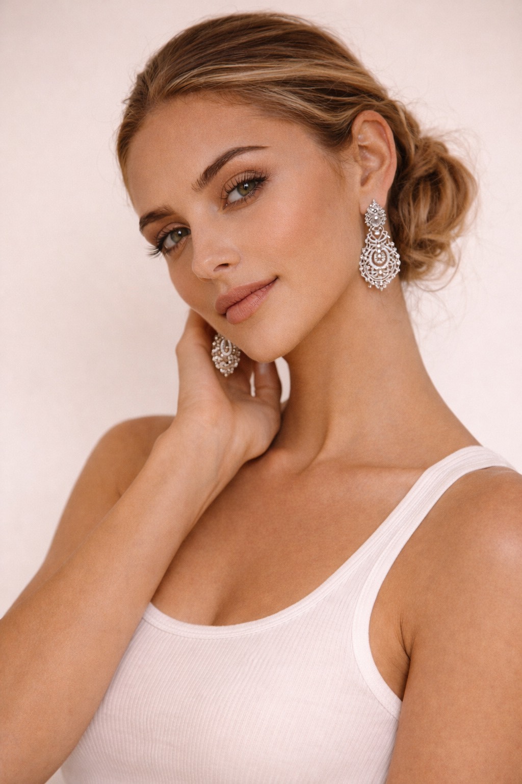 Endless Summer Silver Filigree Medium Earrings