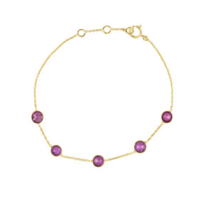 18ct Gold Ruby Bracelet