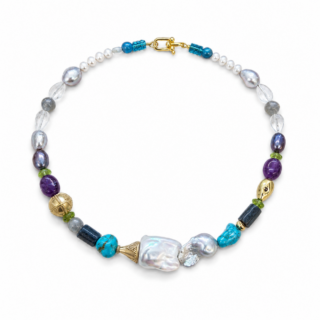 Colourful Pearl Necklace