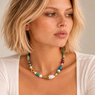 Hugging Turtles Necklace