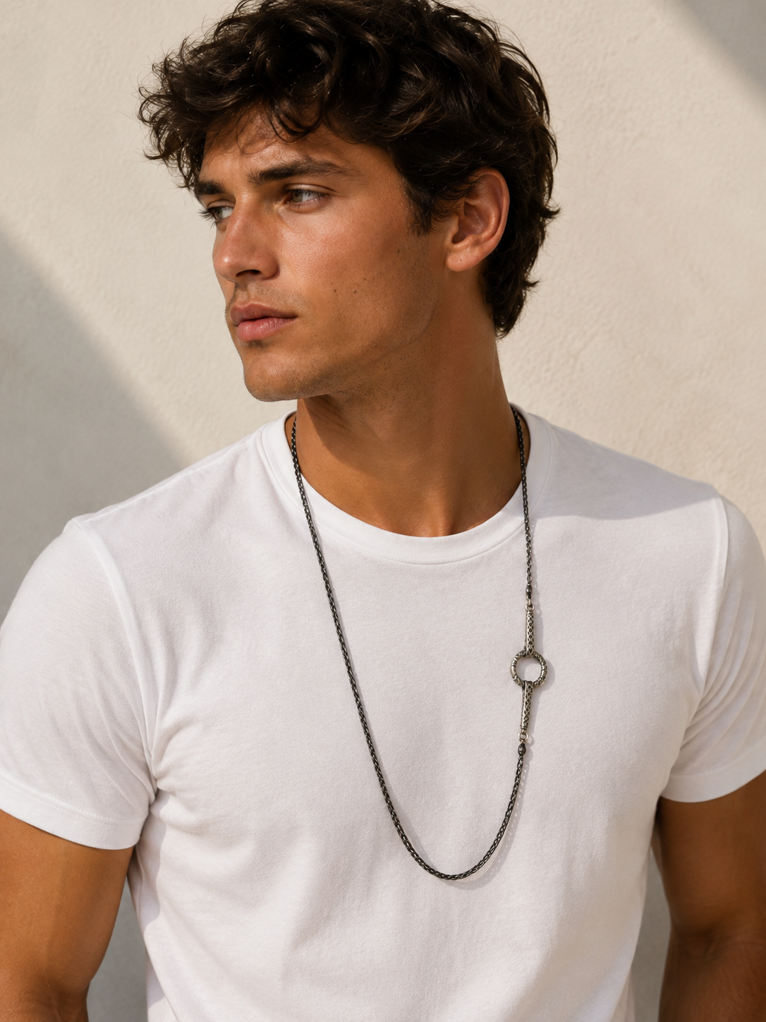 Dark & Light Silver Chain
