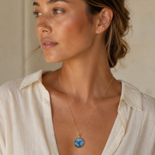 Labradorite Man and the Moon