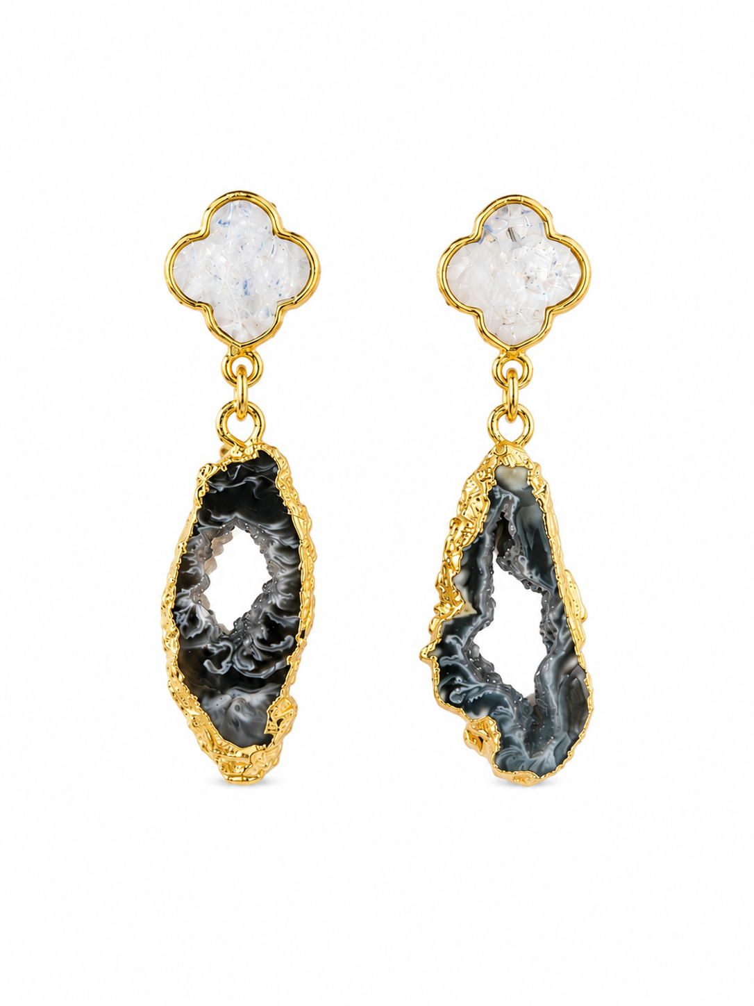 GEODE DROP EARRINGS