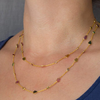 Gold Vermeil Tourmaline Necklace
