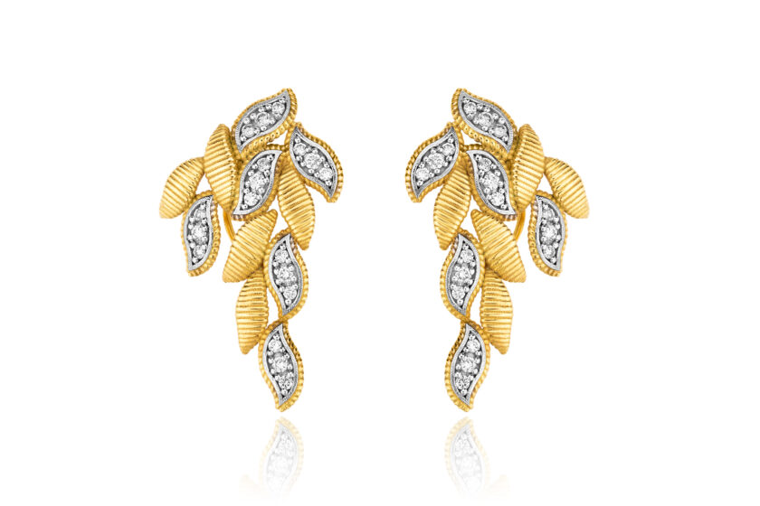 Willow Diamond 18ct Gold Studs