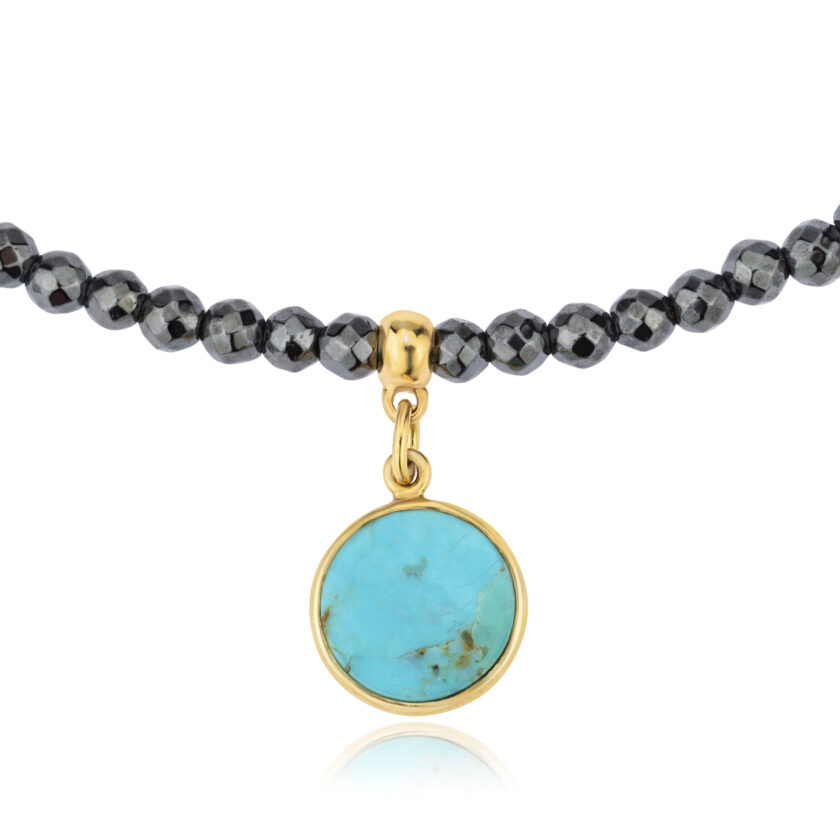 Hematite & Turquoise Necklace