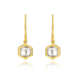 Diamond Hexagon Earrings