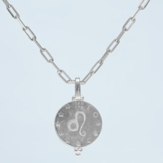 STERLING SILVER STAR ZODIAC PENDANT - LEO