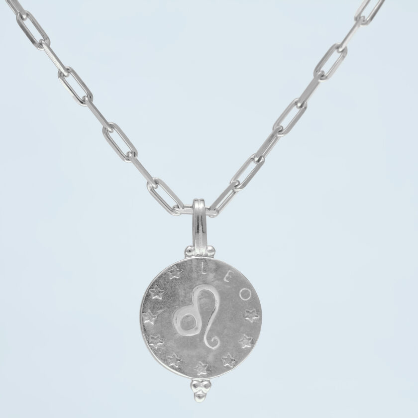 STERLING SILVER STAR ZODIAC PENDANT - LEO