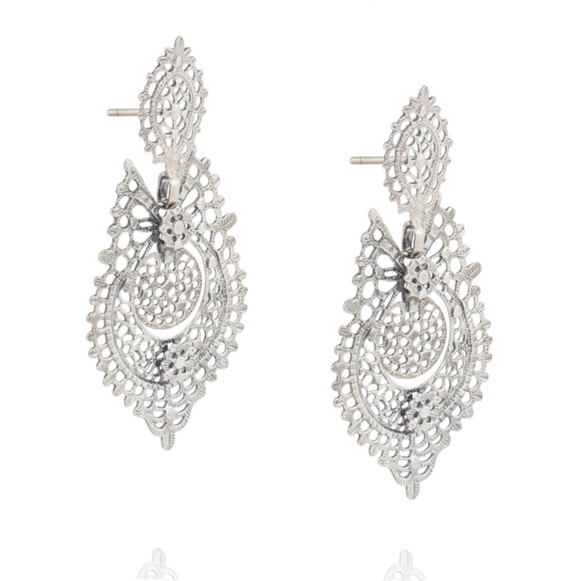 Silver Filgree Earrings