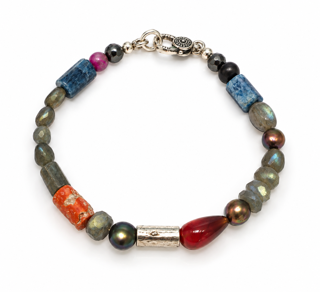 LABRADORITE PEARL BRACELET