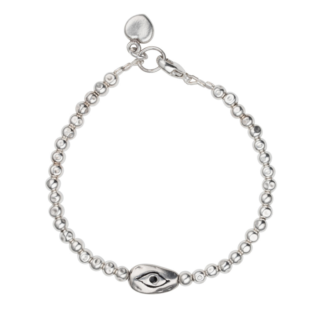 TALISMAN STERLING SILVER EVIL EYE BRACELET Van Peterson London