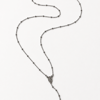 Oxidised Sterling Silver Rosemary Necklace