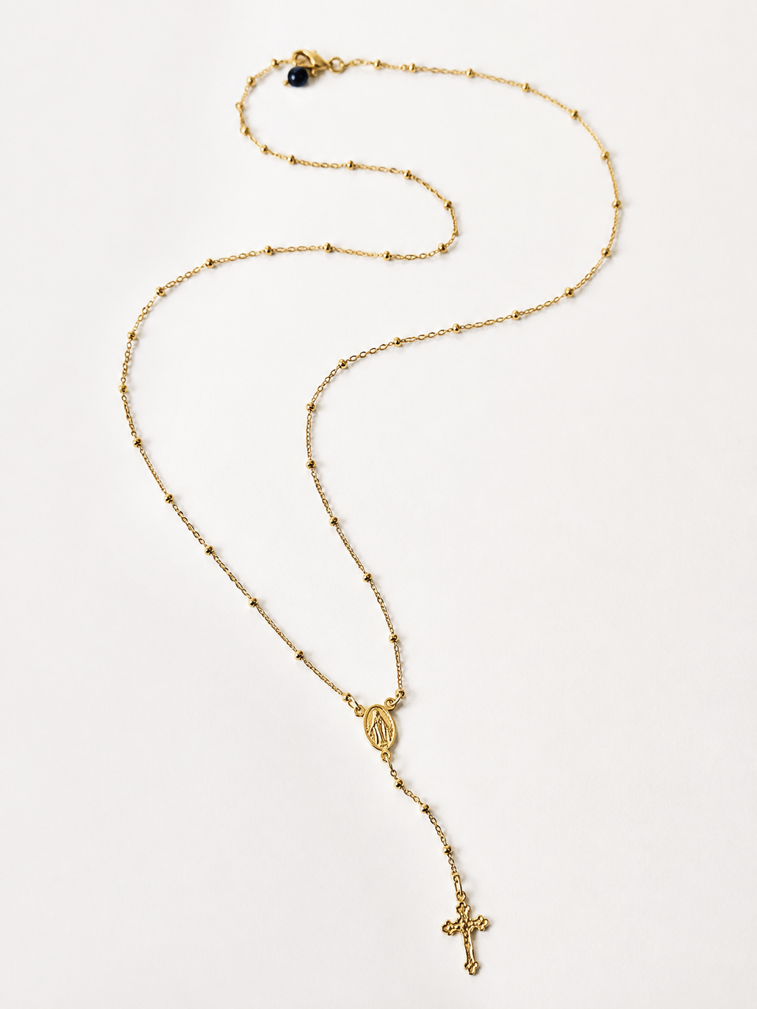 Gold Rosary Necklace
