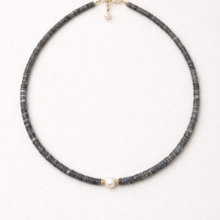 Labradorite and Pearl Necklace