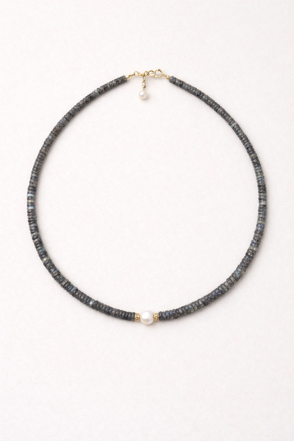 Labradorite and Pearl Necklace