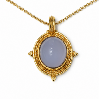 Blue Chalcedony Necklace