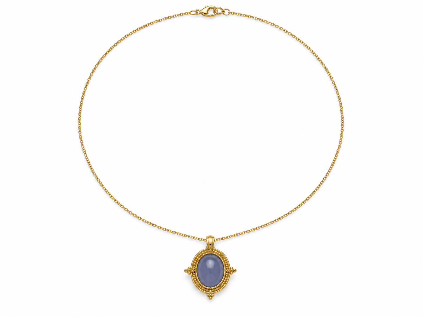 Blue Chalcedony Necklace