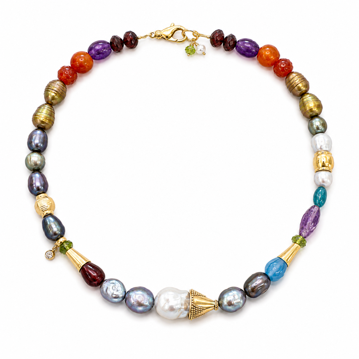 Colourful Pearl Necklace