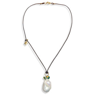 Lotus Pearl Necklace