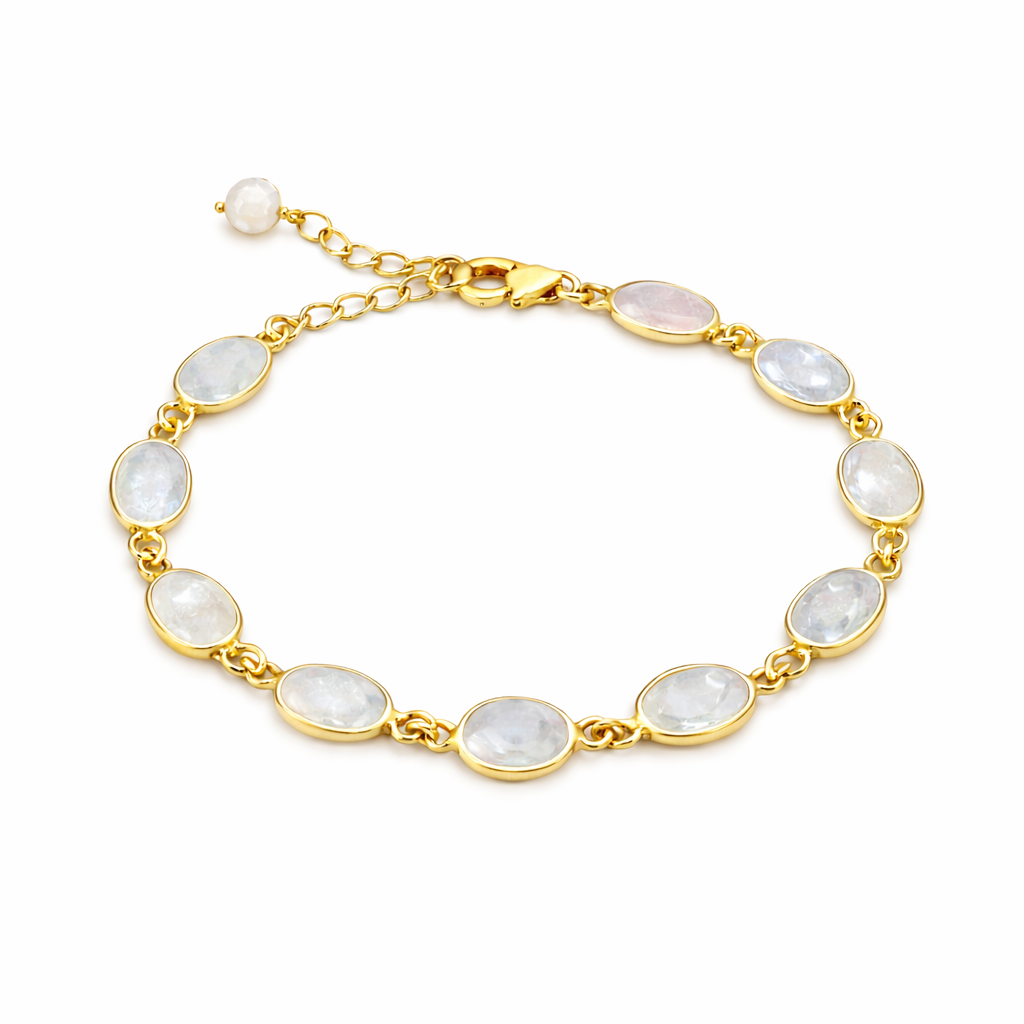 Little Rock Moonstone Gemstone Bracelet