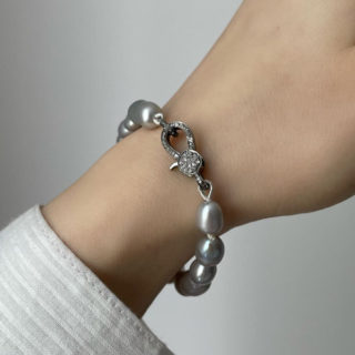 Magritte Diamond Lock Bracelet