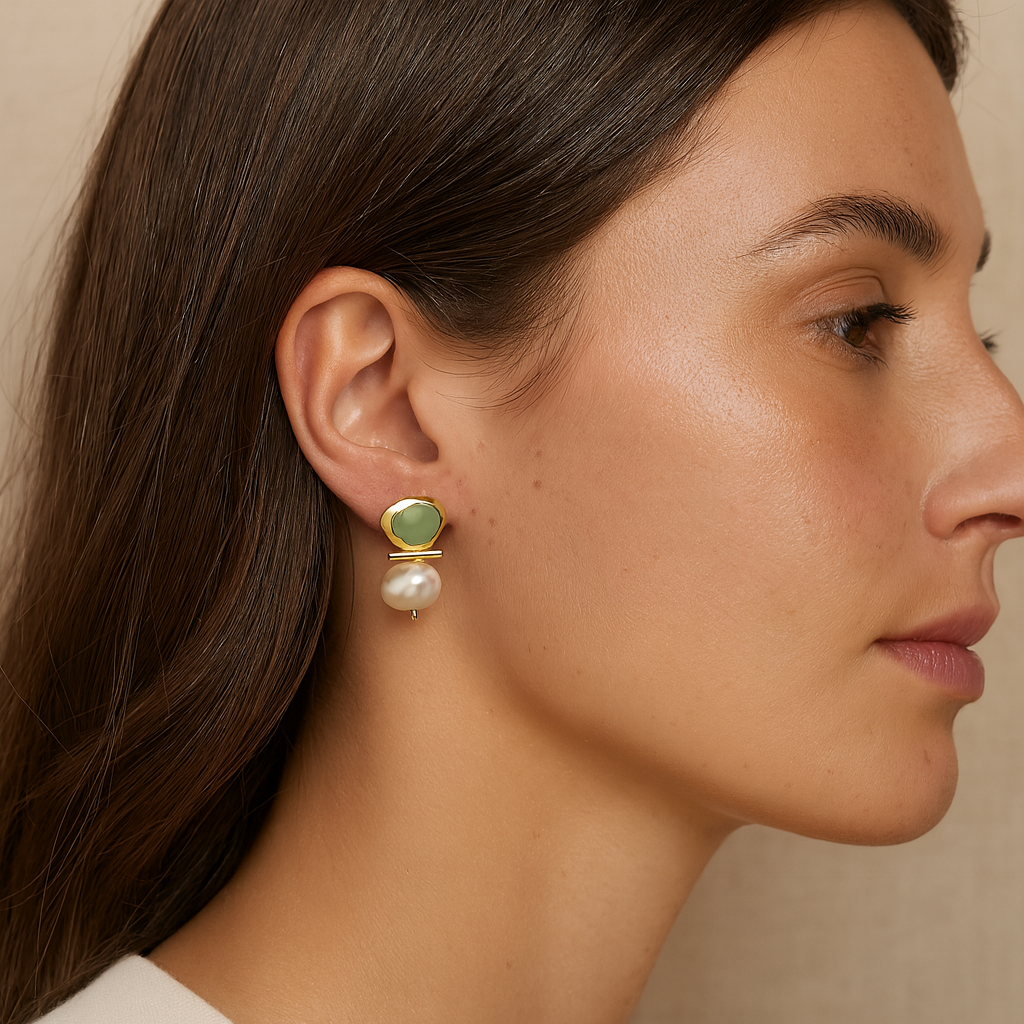 Raise the Bar Pearl Studs