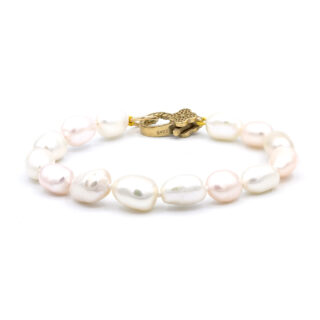 Magritte Pink And White Pearl Bracelet